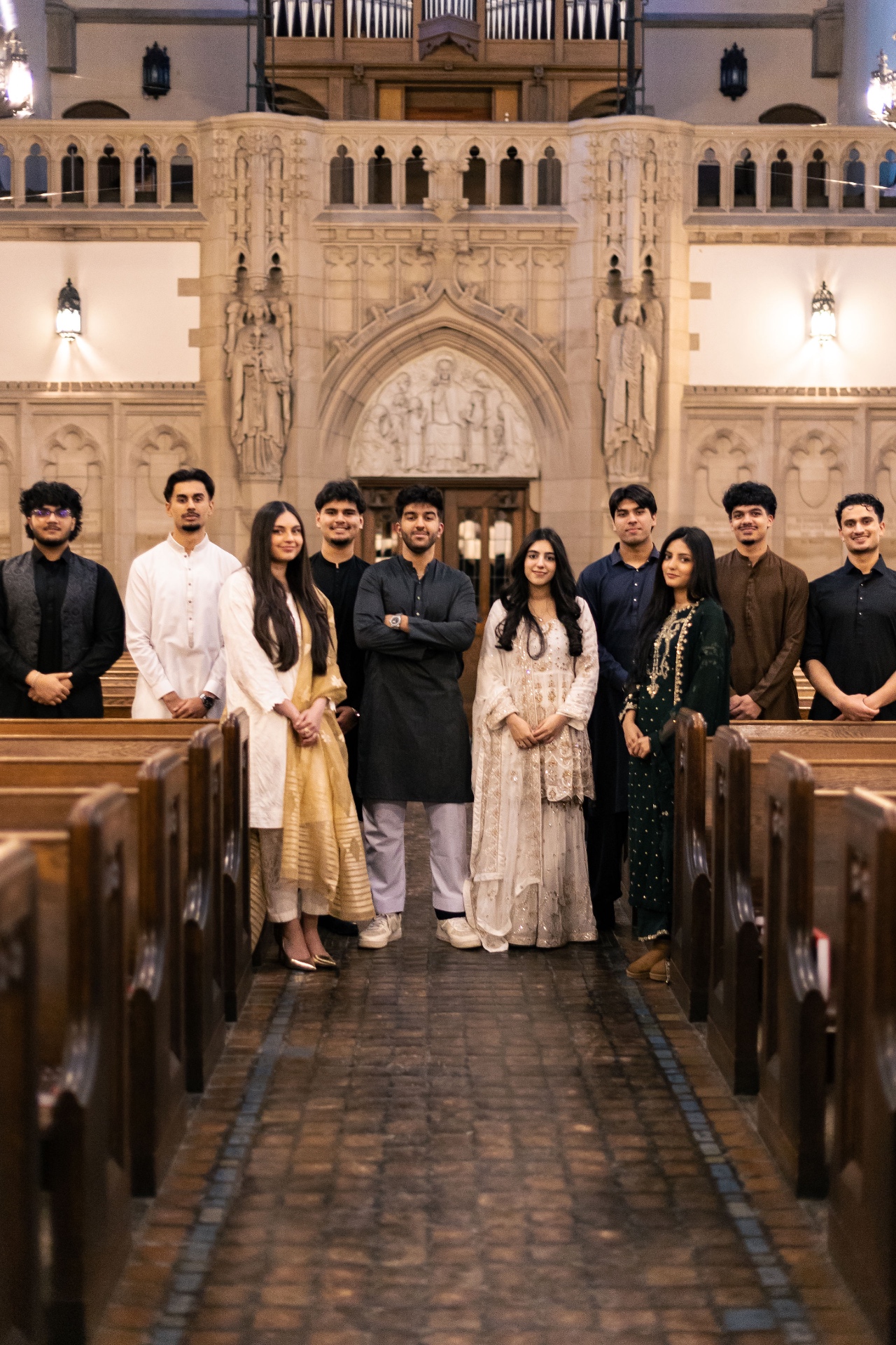 WSU PSA board members standing together at St. Andrew's Hall